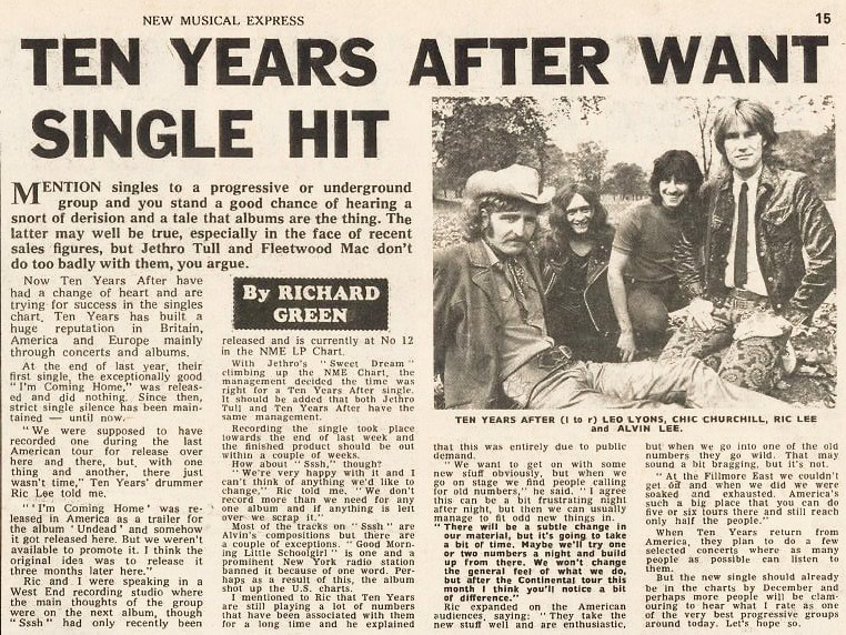 Ten Years After (1969 Jan-July)