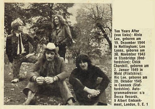 Ten Years After 1969 Jan-July