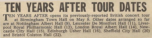 Ten Years After (1969 Jan-July)