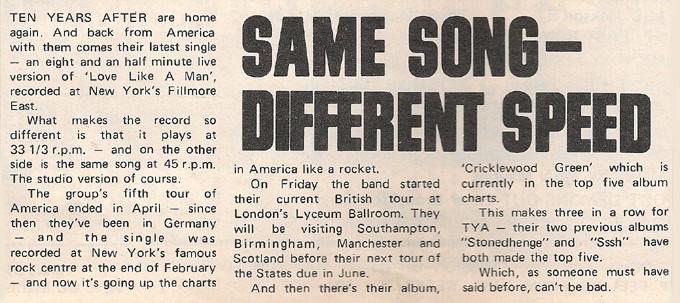 Ten Years After (1969 Jan-July)