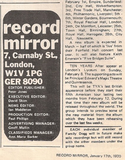 Ten Years After (1969 Jan-July)