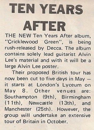 Ten Years After (1969 Jan-July)
