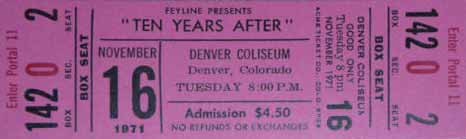 Ten Years After (1971 August to December)