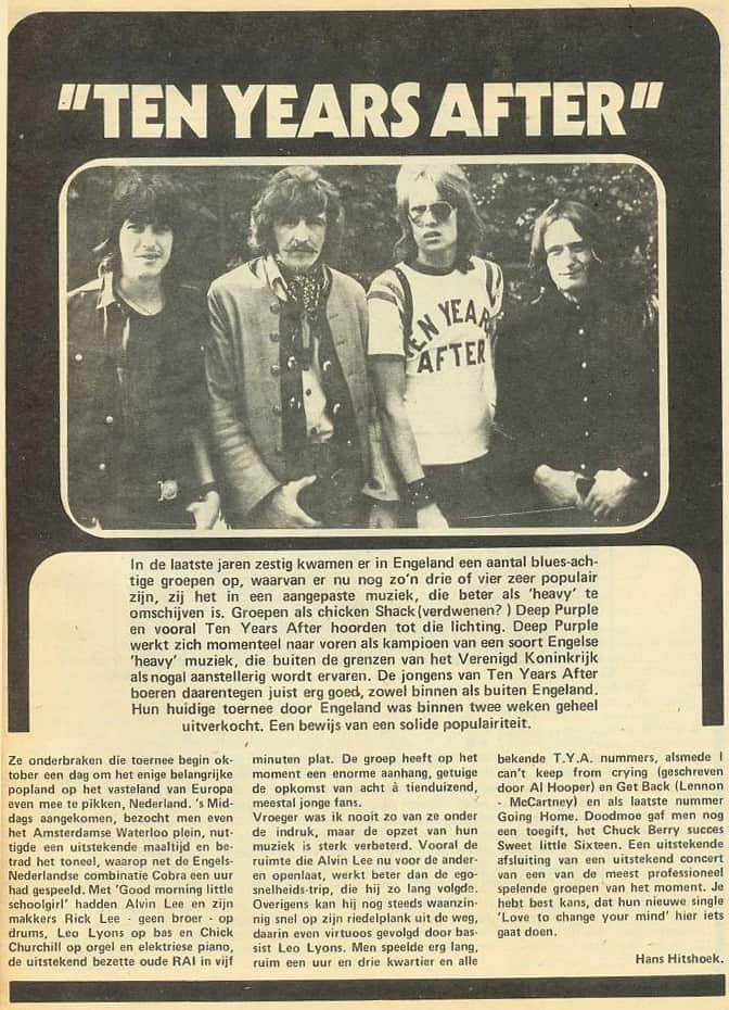 Ten Years After (1971 August to December)