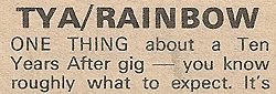 Ten Years After (1972 July to December)