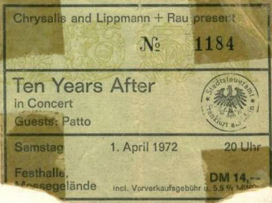 Ten Years After (1972 January to June)