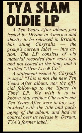 Ten Years After (1972 January to June)