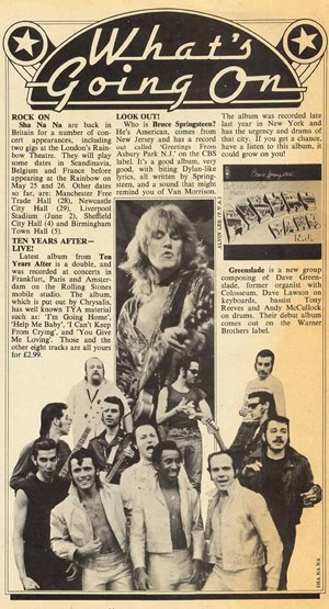 Ten Years After (1973 Newspaper Articles & Photos)