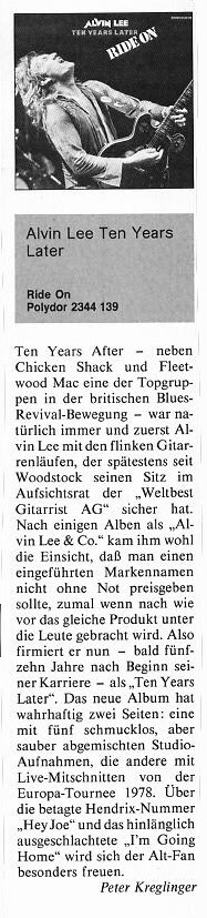 Alvin Lee & Ten Years After (1979)