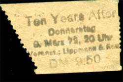 Ten Years After (1972 January to June)