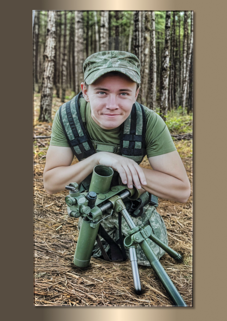 Меморіальне фотоскло на пам’ятник, портрет військового на склі