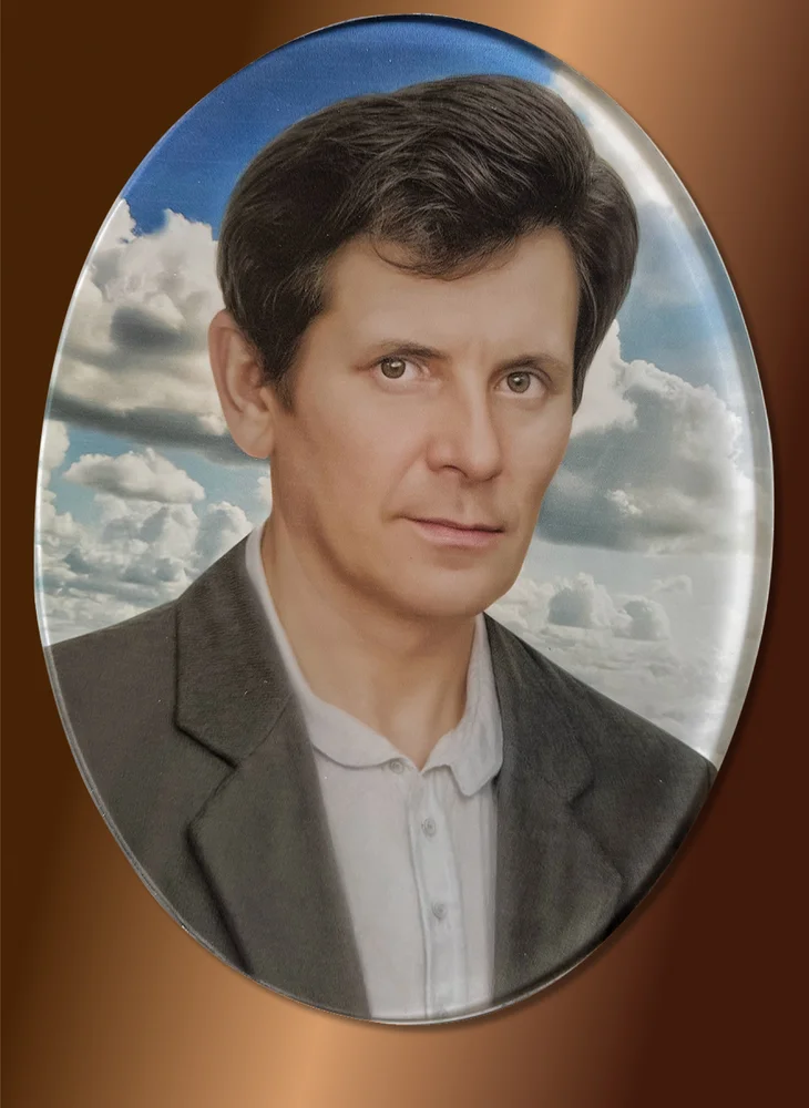 Фотоскло овал на пам’ятник №1