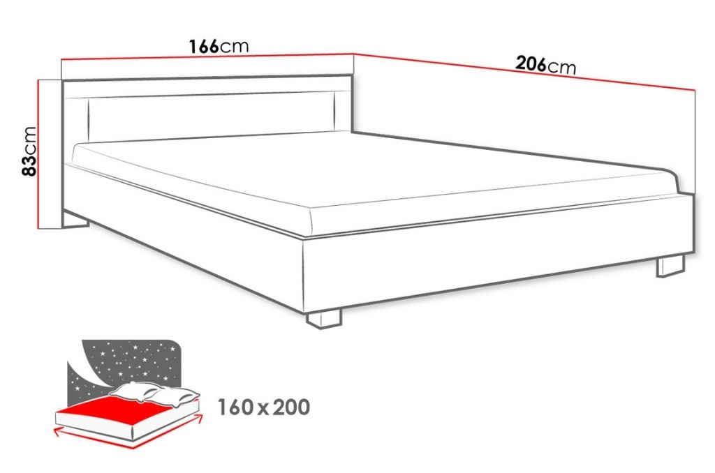 Cama PRINCESS - Carvalho Sonoma - Image 3