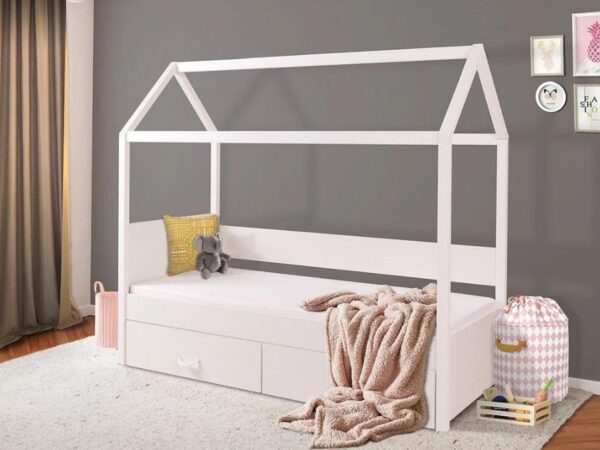 Cama de criança BEATRICE - Branco, 80x180cm