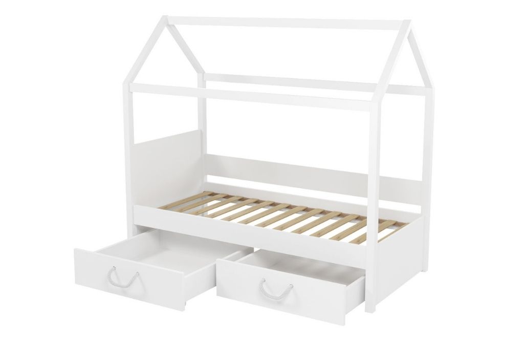 Cama de criança BEATRICE - Branco, 80x180cm - Image 2