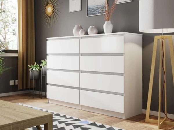 Cómoda MALAWI M8 - Branco, 140cm