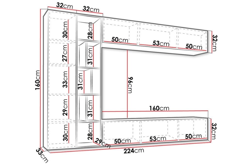 Composição de parede KADO - branco - Image 4