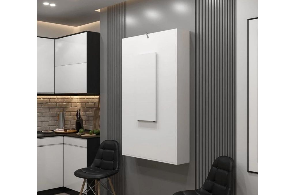 Mesa de jantar basculante BIA - Branco, 130x80cm - Image 3