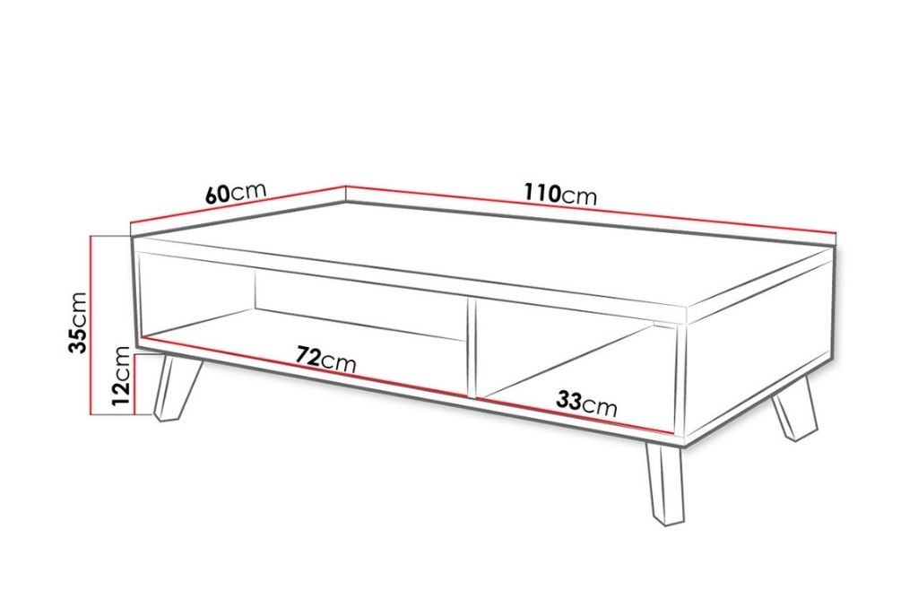 Mesa de Centro JACKIE 110cm - branco - Image 3