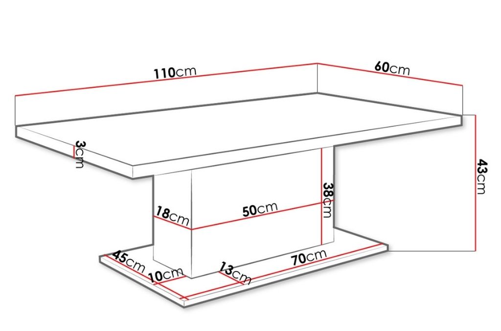 Mesa de centro VEDI - carvalho sonoma - Image 2