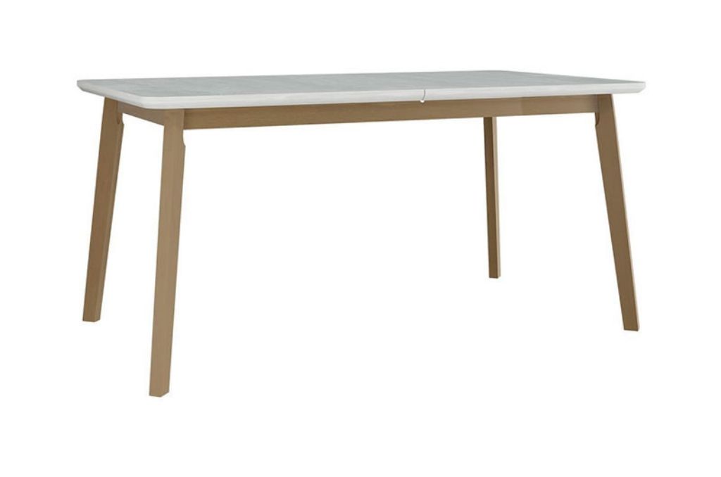 Mesa de jantar CHRIS 8 - branco/sonoma, extensível 160 a 200cm