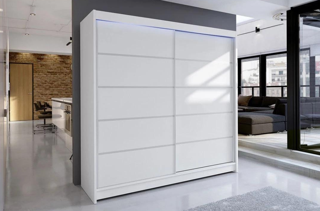 Roupeiro BLANCA II - Branco, 180cm - Image 2