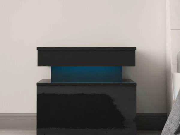 Mesa de Cabeceira ALISHA 55cm - preto