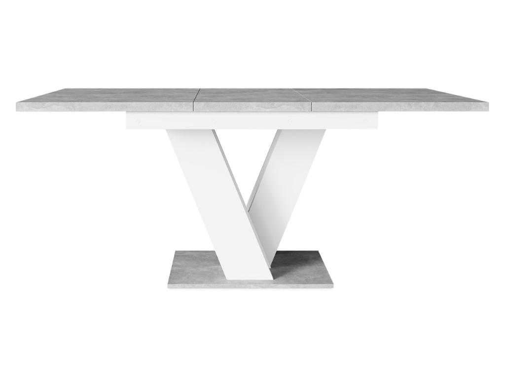 Mesa extensível VISA (120-160cm) - branco/mármore - Image 5