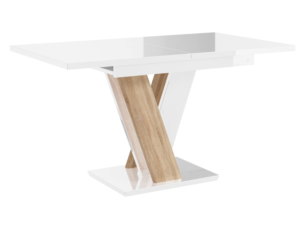 Mesa extensível VISA (120-160cm) - branco/carvalho sonoma - Image 5