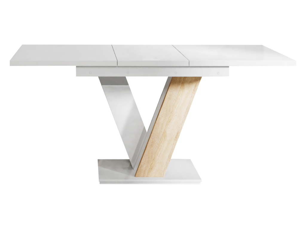 Mesa extensível VISA (120-160cm) - branco/carvalho sonoma - Image 4