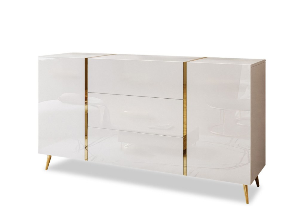 Aparador BRONX - Branco, 158cm - Image 2