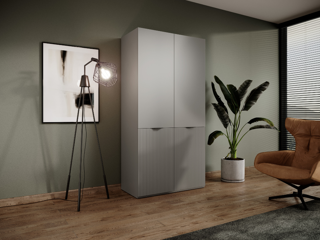 Roupeiro LOFT 01 - Cinzento 101x200cm