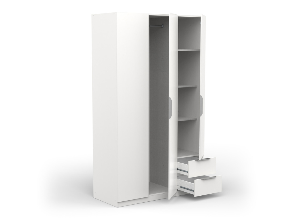 Roupeiro SHADE 09 - Branco, 119x203cm - Image 5