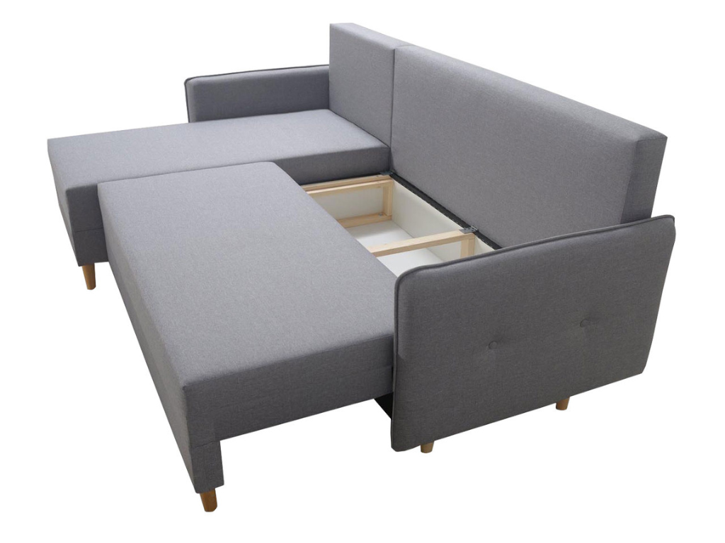 Sofá-cama DUK - Cinza escuro - Image 3
