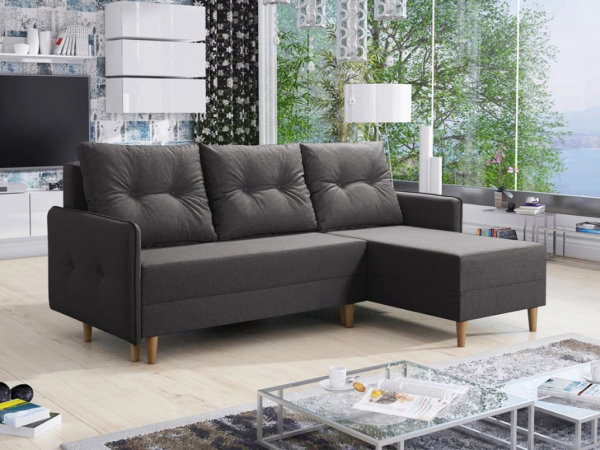 Sofá-cama DUK - Cinza escuro