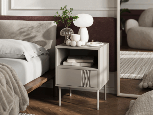 Mesa de Cabeceira RITZ - Bege