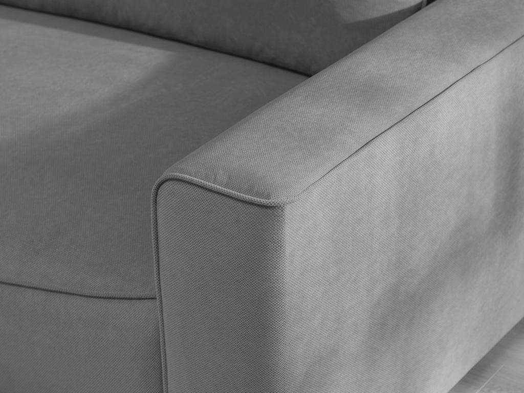 Sofá c/chaise BELZA - Terracota - Image 9