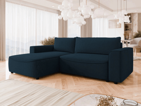 Sofá c/chaise BELZA - Azul