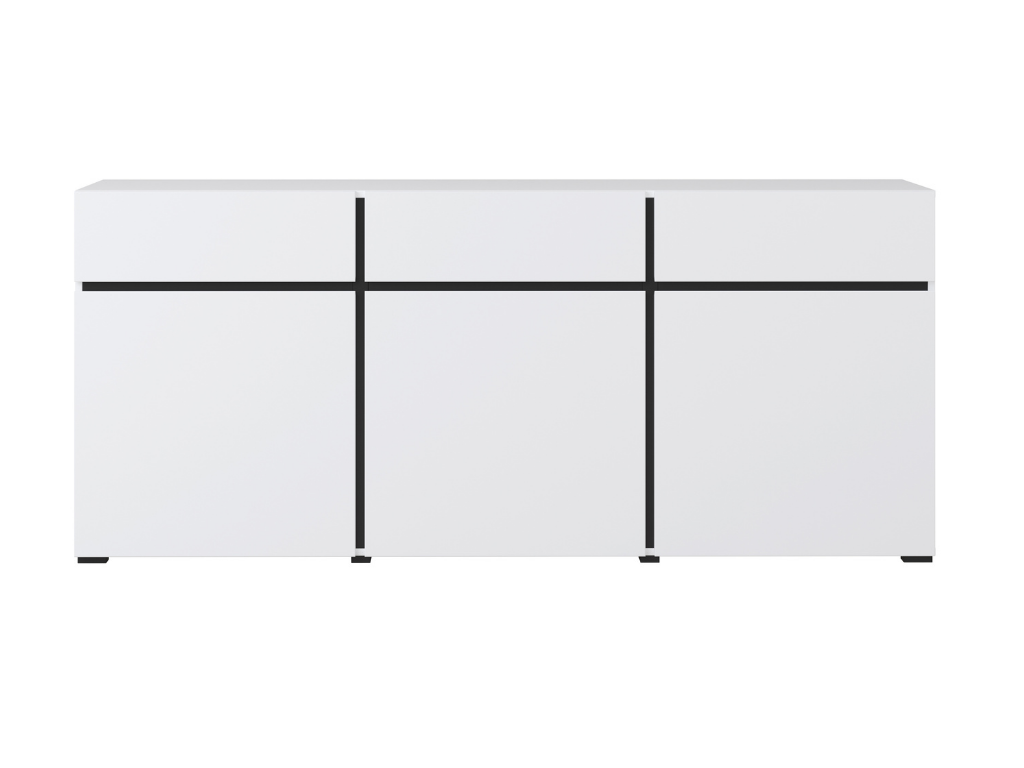 Aparador TORONTO 11 - Branco/Preto, 180cm - Image 3