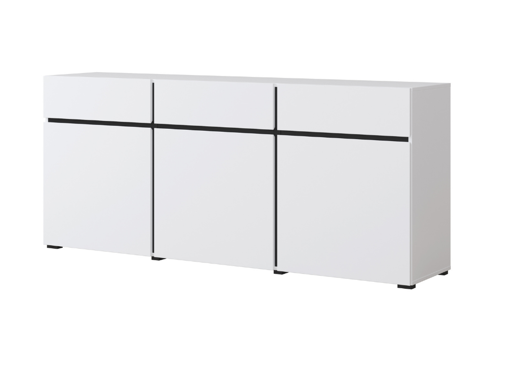 Aparador TORONTO 11 - Branco/Preto, 180cm - Image 4