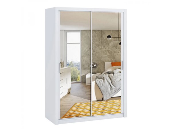 Roupeiro c/espelho DARSI - Branco, 150cm