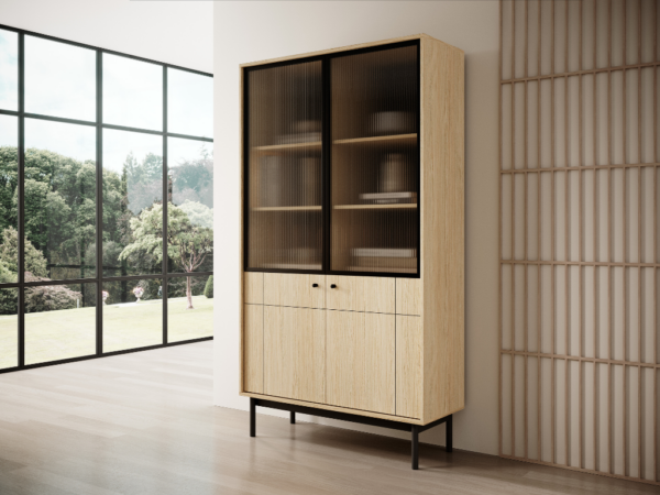 Vitrine LINEA - Carvalho, 104x184cm