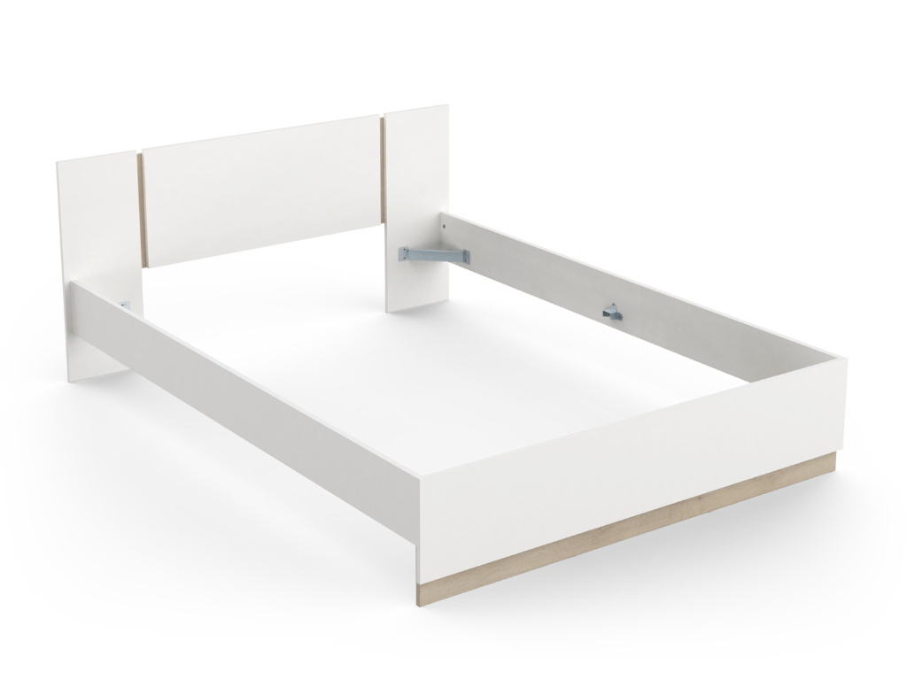 Cama GIBSON 03 - Branco, 160x200cm - Image 5
