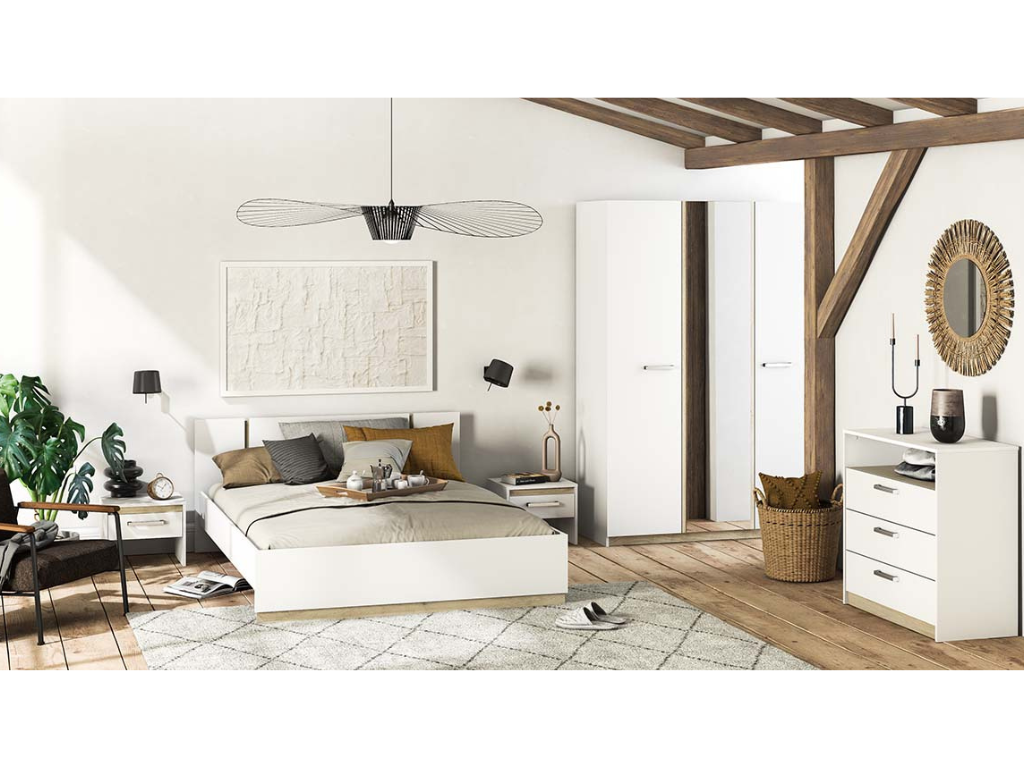 Cama GIBSON 03 - Branco, 160x200cm - Image 7