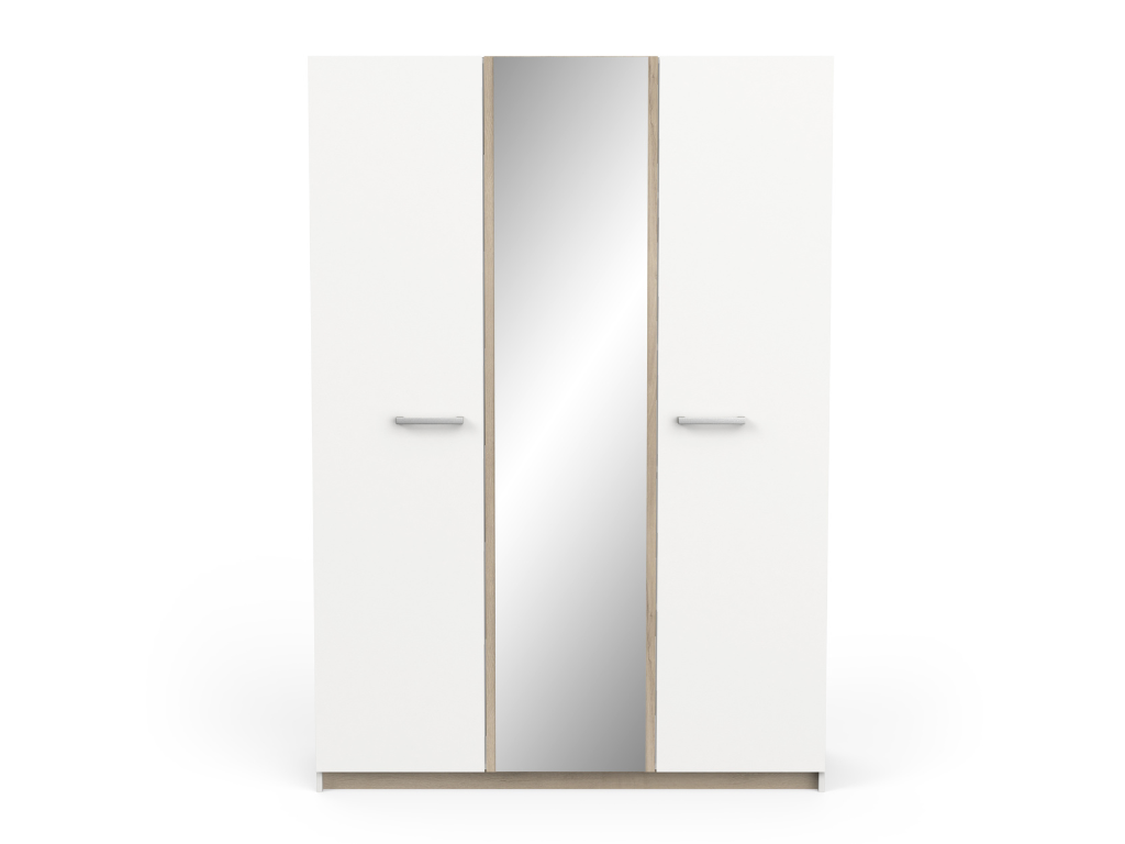 Roupeiro GIBSON 01 - Branco, 134x192cm - Image 2