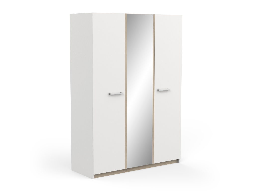 Roupeiro GIBSON 01 - Branco, 134x192cm - Image 3