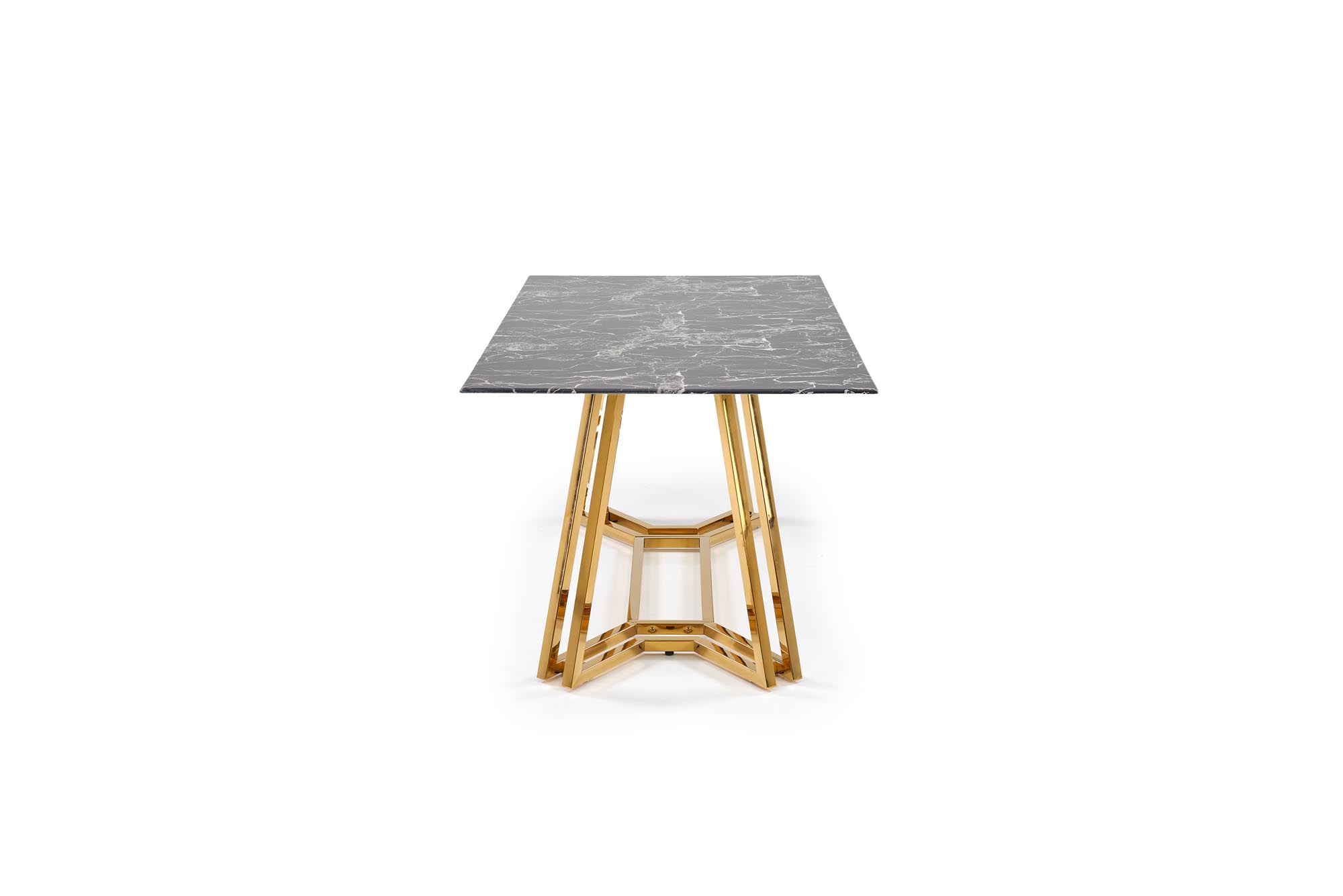 Mesa de jantar KONAMI - preto mármore / dourado, 160cm - Image 11