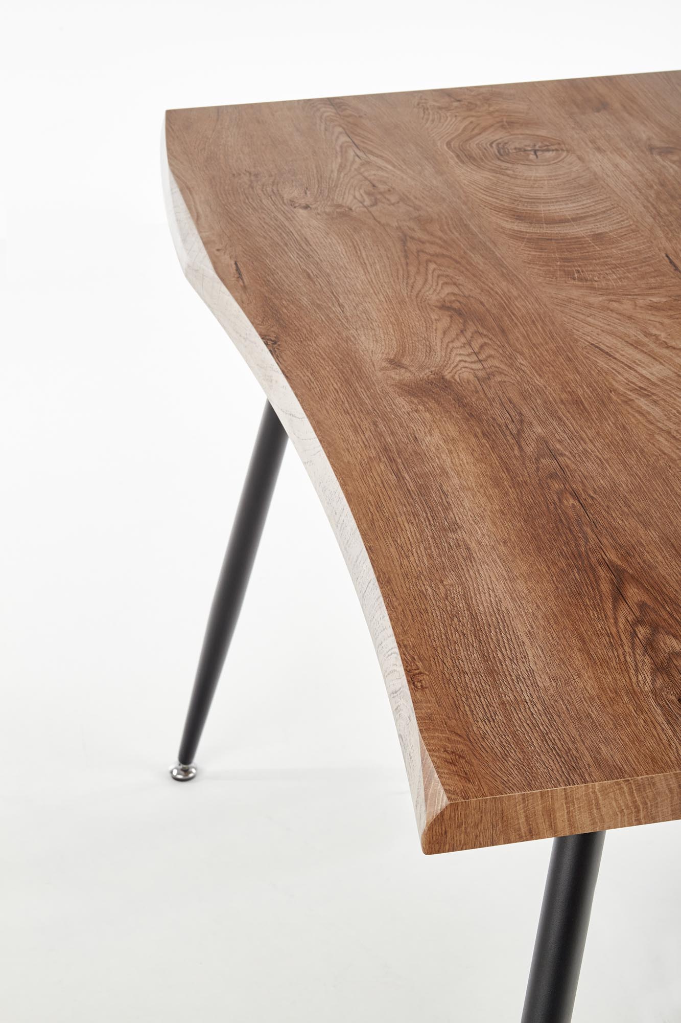 Mesa de jantar LARSON - carvalho natural / preto, 120cm - Image 11