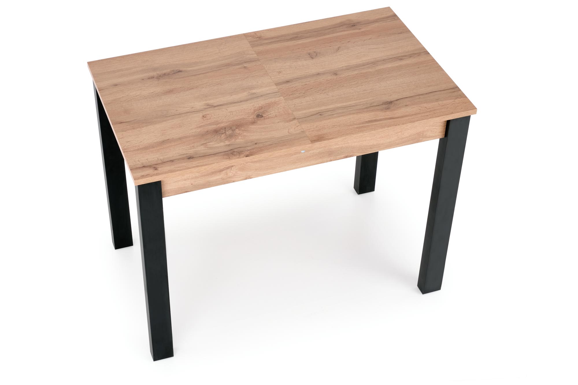 Mesa extensível GINO - carvalho wotan / preto, 100-135cm - Image 4