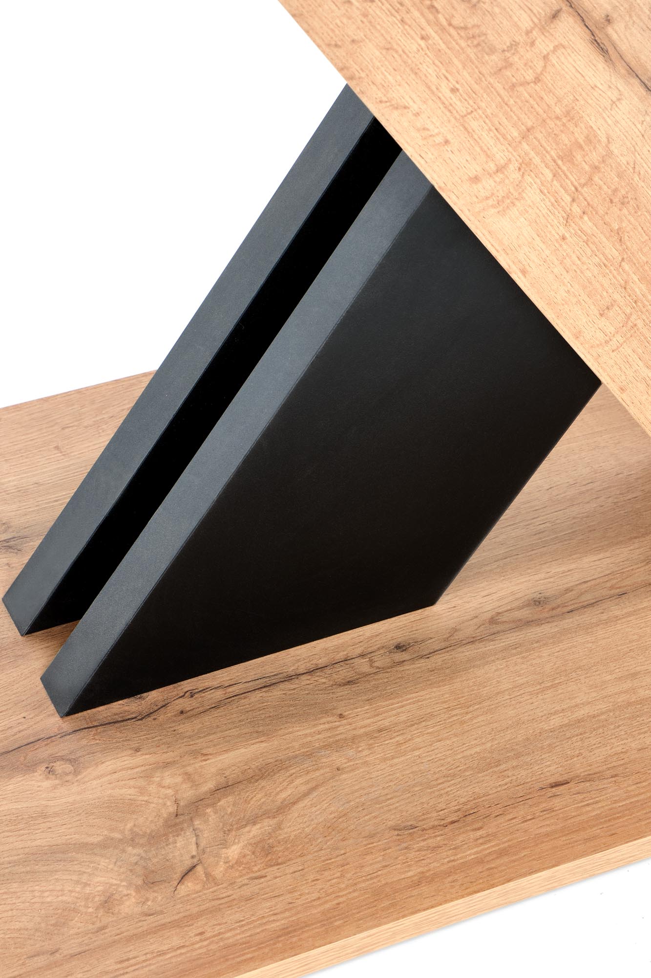 Mesa extensível XARELTO - carvalho wotan / preto, 130-175cm - Image 4